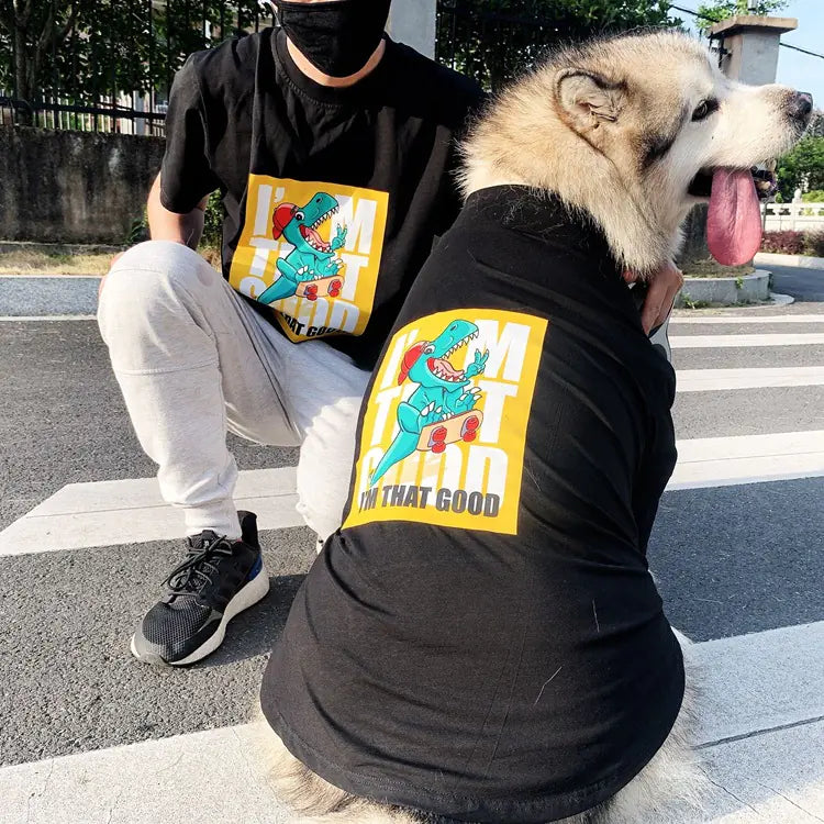 Cute Anti-Fluff Pet Clothes for Parent-Child Matching