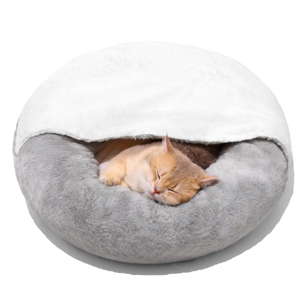 Hooded Cat Donut Bed