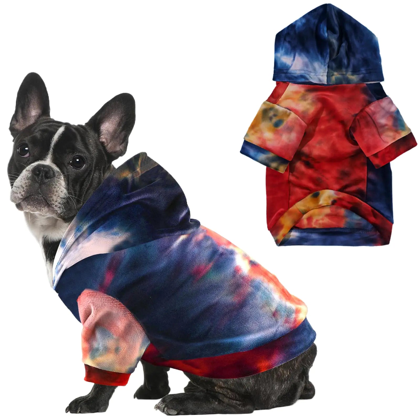 Tie-Dye Pet Hoodie Sweater